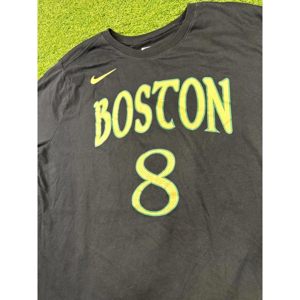 Nike Dri-Fit Boston Celtics #8 Kemba Walker‎ Basketball Team Shirt Mens XL Black